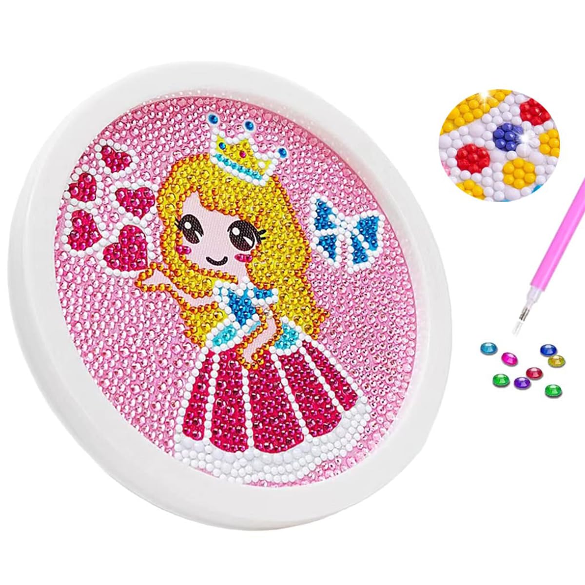 PATPAT 5D Diamond Painting Kits for Kids Wooden Frame Diamond Arts and Craft Kit Snow White Princess Diamond Art Kit with Frame & Tool Art Craft DIY Desk Decoration for Girls 6-8 9-12 Gift for Kids PATPAT 5D Diamond Painting Kits for Kids Wooden Frame Diamond Arts and Craft Kit Snow White Princess Diamond Art Kit with Frame & Tool Art Craft DIY Desk Decoration for Girls 6-8 9-12 Gift for Kids